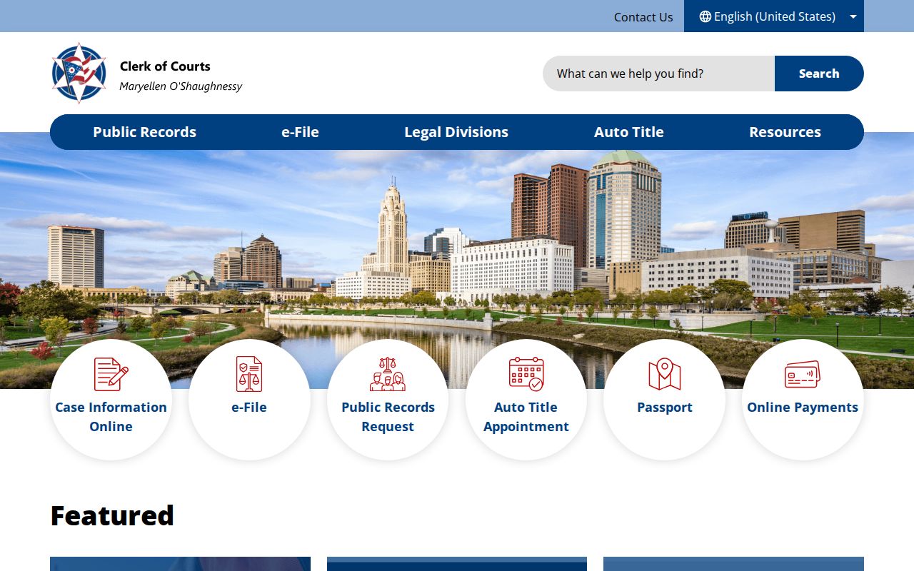 Truro Township residents directory Franklin County Clerk of Courts access