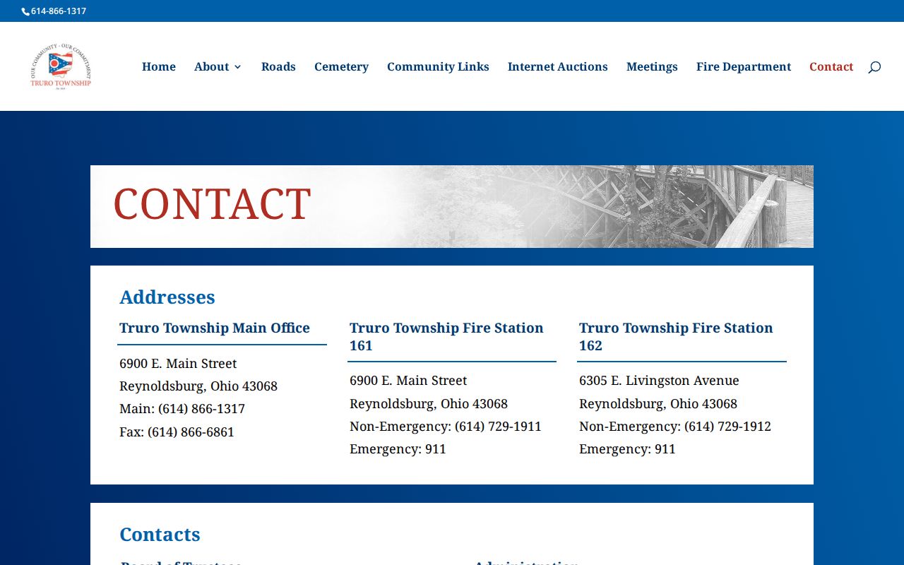 Truro Township residents directory township records contact