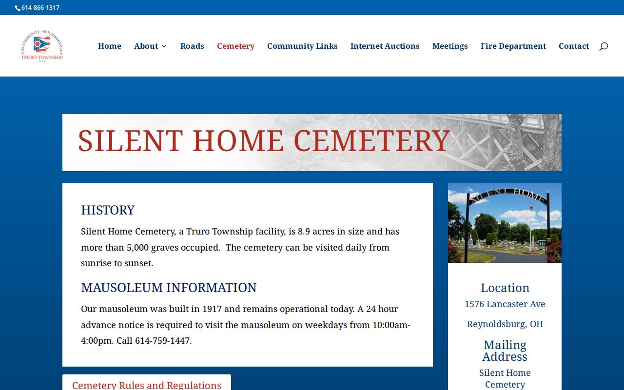 Truro Township ZIP code directory township cemetery postal record